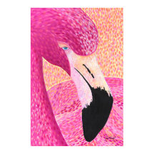 Rosa Grapefrukt Flamingo Tryck - Av Just Dahl