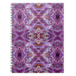 Rosa Graphic Mandala Anteckningsbok Med Spiral