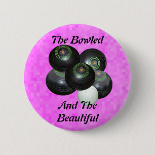 Rosa Gräsmatta Bowls, som är skuret och vackert. Knapp