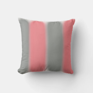 Rosa Grått Abstrakt Art Cushion Dekorativ kudde