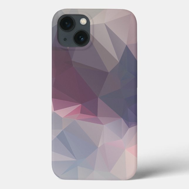Rosa Grått Abstrakt Pyramid Mönster Design (Baksida)