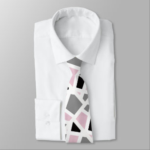 Rosa grått Black White Geometric Slips