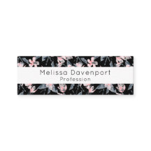 Rosa & Grått Blommigt Akvarellmönster