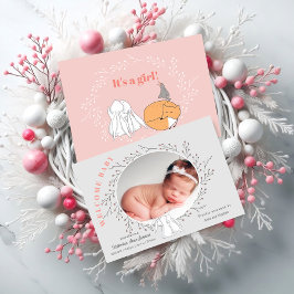 Rosa Grått Blommigt Woodland Animals Flicka Biranc Meddelande