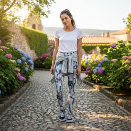 Rosa Grått Camo Flex Leggings