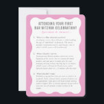 rosa grått för bat mitzvah serviceinformation inbjudningar<br><div class="desc">by kat masard >> WWW.SIMPLYSWEETPAPERIE.COM <<< En handlig infogning för PUB/BAT MITZVAH som beskriver några frågor och svar</div>