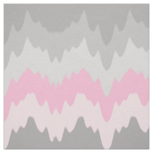 Rosa Grått Grått Chevron Ombre Fade Abstrakt Tyg