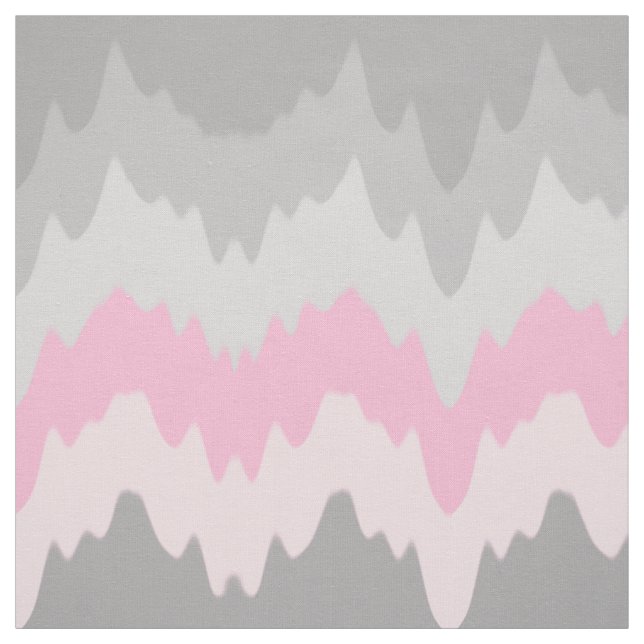 Rosa Grått Grått  Chevron Ombre Fade Abstrakt Tyg (Provkarta)
