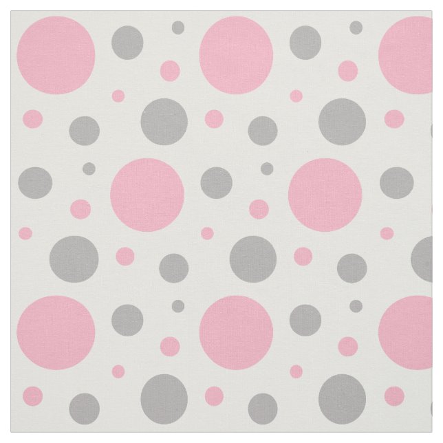 Rosa Grått Grått Polka punktgeometrisk utformning Tyg (Provkarta)