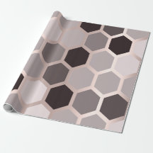 Rosa Grått Guld Ro Geometry Honeycomb Hexagon