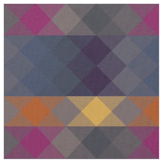 rosa grått lila orange och blå geometrisk tyg (Närbild)