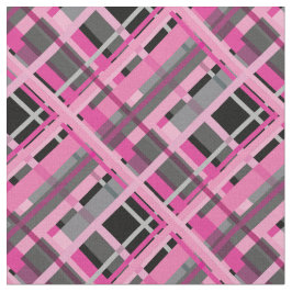 Rosa, grått och svart diagonal tyg