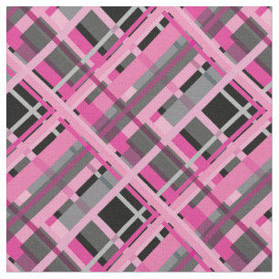 Rosa, grått och svart diagonal tyg