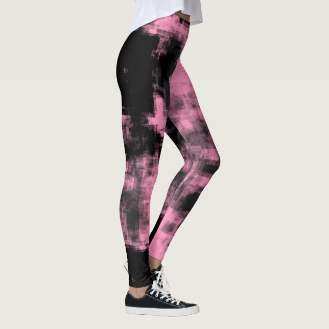 Rosa Grått och Svart Leggings (Höger)