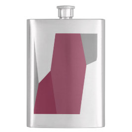 Rosa Grått och vit Fickplunta