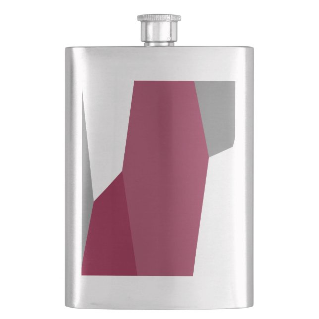 Rosa Grått och vit Fickplunta (Framsidan)