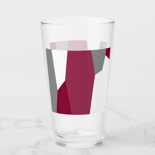 Rosa Grått och vit Glaskopp (Framsida)