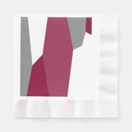 Rosa Grått och vit Pappersservett