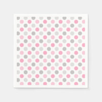 Rosa Grått Polka dots