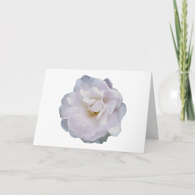 Rosa grått ro kort (Framsida)