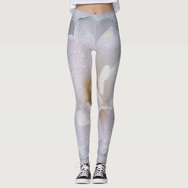 Rosa grått ro leggings (Framsida)