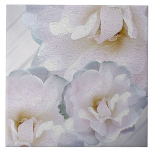 Rosa grått rosor kakelplatta