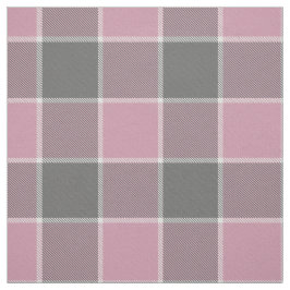 rosa grått, vit, plaid tyg