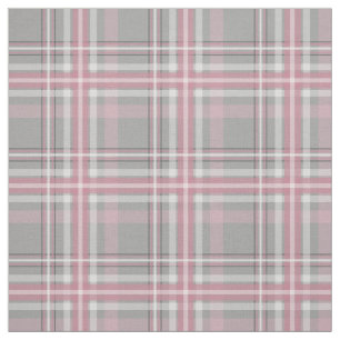 rosa grått White plaid Tyg