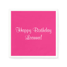 Rosa Grattis på födelsedagen (Namn) Leanna