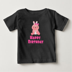 Rosa Grattis på födelsedagen T Shirt