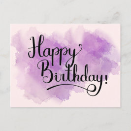 Rosa Grattis på födelsedagen-vykort Vykort