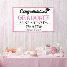 Rosa Grattis Student Grad