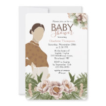 Rosa gravid mammas baby shower