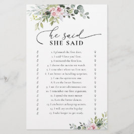 Rosa Greenery Möhippa Game