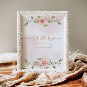rosa Greny babydusch Favoriter Poster