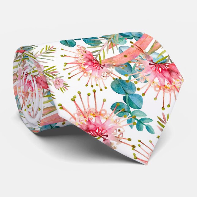 Rosa Grevillea och Eucalyptus Slips (Rullad)