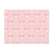 Rosa Gris Ansikte Upprepande Mönster