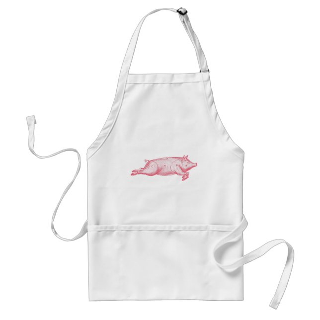 Rosa Gris Apron Förkläde (Framsidan)