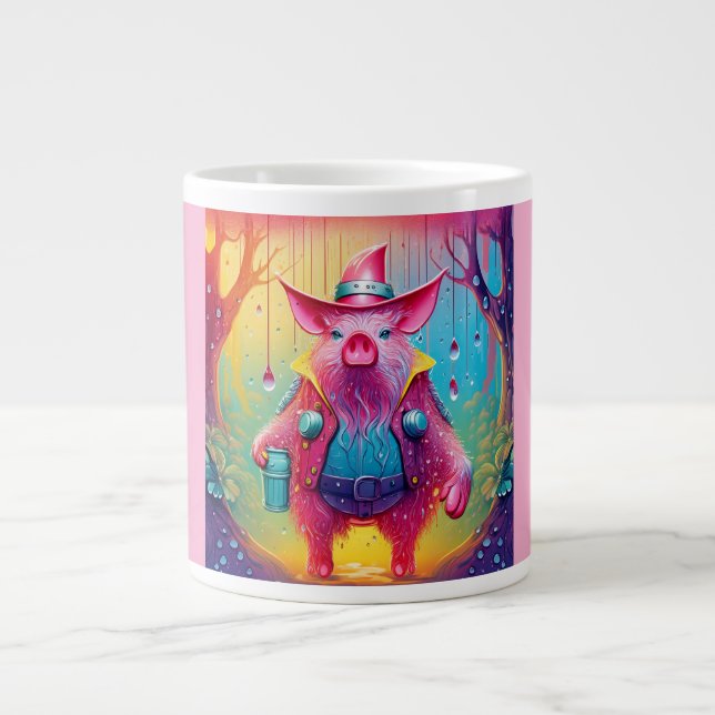 Rosa Gris Cowboy Jumbo Mugg (Framsidan)