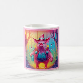 Rosa Gris Cowboy Kaffemugg
