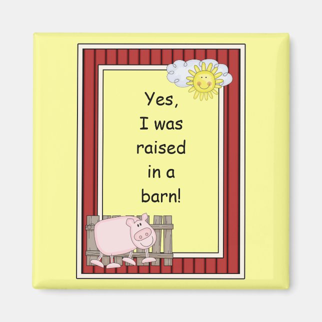 Rosa Gris - Farmyard Barnyard Friend - Kids Magnet (Framsidan)