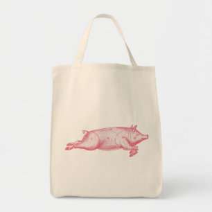 Rosa Gris Organic Livsmedel Tote Tygkasse