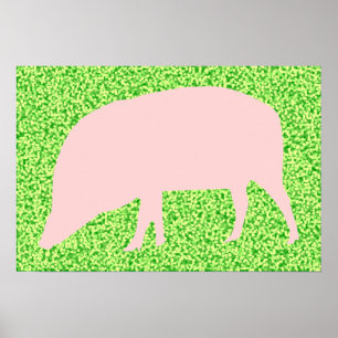 Rosa Gris Poster