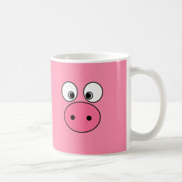 Rosa grisansikte och lodis! kaffemugg