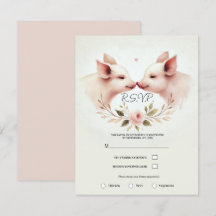 Rosa grisar näsa mot näsa blomster rusticera RSVP