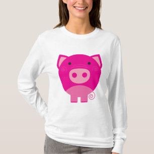 Rosa grisTshirts och gåvor T-shirt