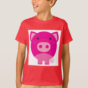 Rosa grisTshirts och gåvor T-shirt