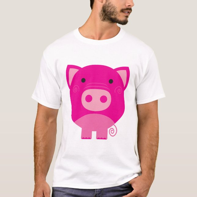 Rosa grisTshirts och gåvor Tee (Framsida)