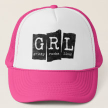 Rosa GRL-Truckerkeps