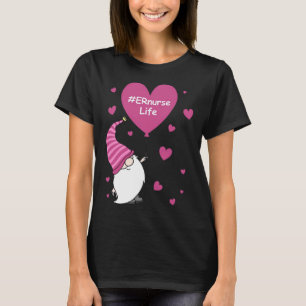 Rosa Grome Heart ER sjuksköterska Life Balloon Val T Shirt